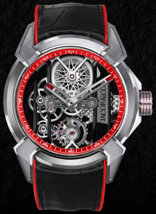 Jacob & Co. EPIC X TITANIUM (RED NEORALITHE INNER RING) Watch Replica EX110.20.AD.AG.ABARA Jacob and Co Watch Price